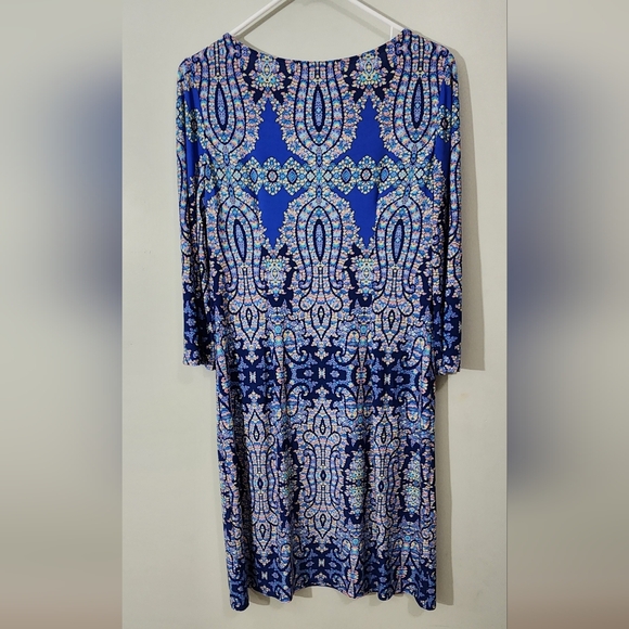 Maggy London Colorful Long Sleeve Dress - Picture 5 of 5